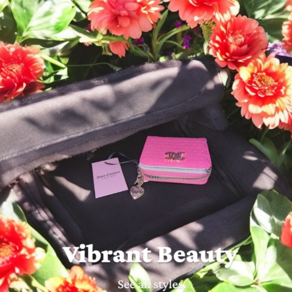 New! JUICY COUTURE Pink Wallet with Heart Charm - Picture 13 of 13